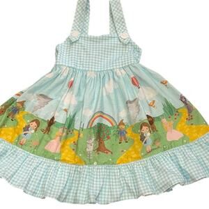 NWOT RicRac & Ruffles 3T Dress There’s No Place Like Home Wizard of Oz Gingham